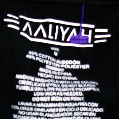 aaliyah the one i gave my heart to official new M woman sparkle tee - r&b funk hip hop princess brooklyn new york image 5