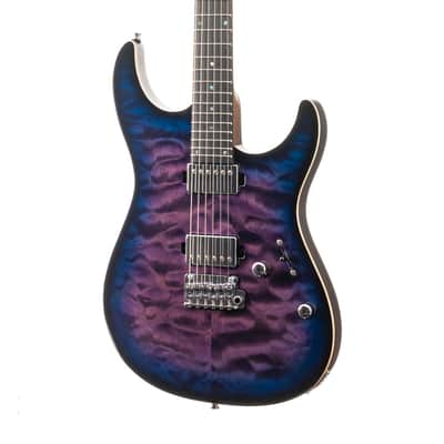 Mayones Aquila Elite S 6 Transparent Dirty Purple Blue Burst (483) image 6