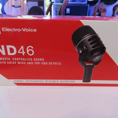 Electro-Voice ND46 Supercardioid Dynamic Microphone with Pivoting Head 2016 - Present - Black image 2