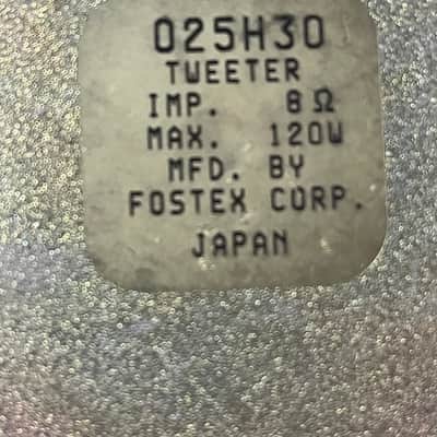 Fostex 025 H 30 Horn And Driver Japan image 2
