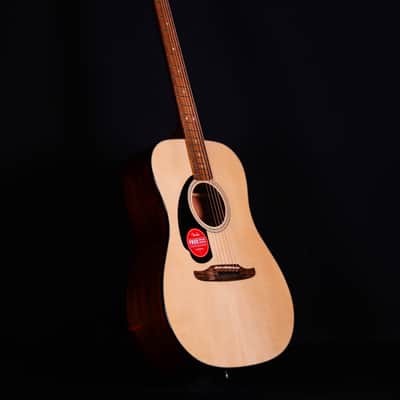 Fender California Standard Redondo Left-Handed, Spruce Top, Black Pickguard, Natural image 7