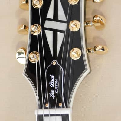 Epiphone 2020 Les Paul Custom - Ebony with Epiphone Premium Gig Bag image 6