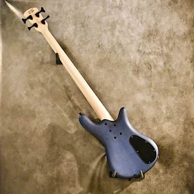 Spector Left Handed Rebop 4 MM Trans Blue Flame Maple Top image 6