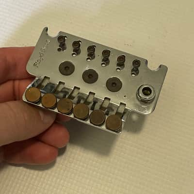 1980's Era Kramer Guitars German Made Original Floyd Rose Chrome Tremolo Bridge Base Plate Frame image 1