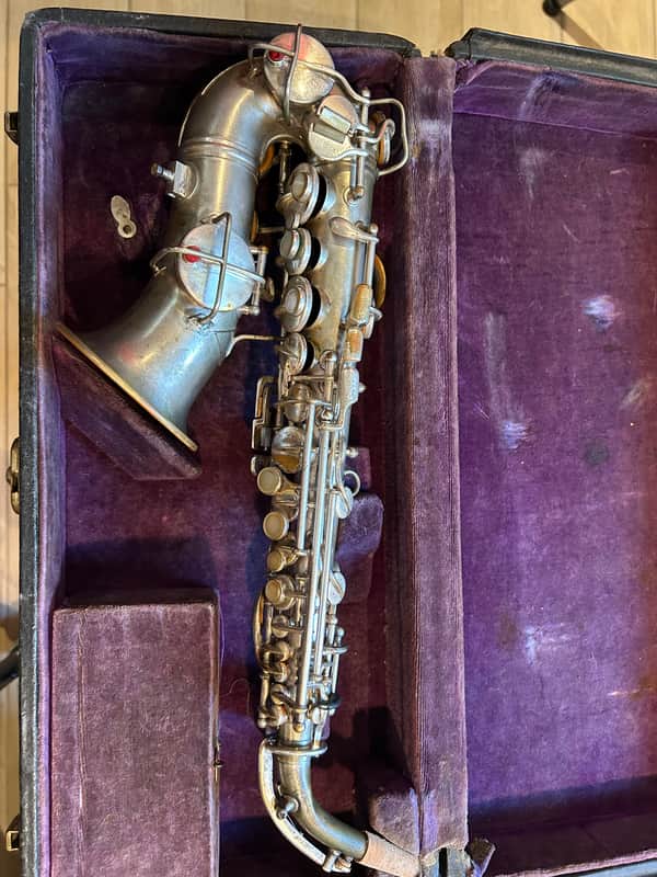 Conn Pann-American  Curved soprano saxophone 1920 - Silver laquer image 1