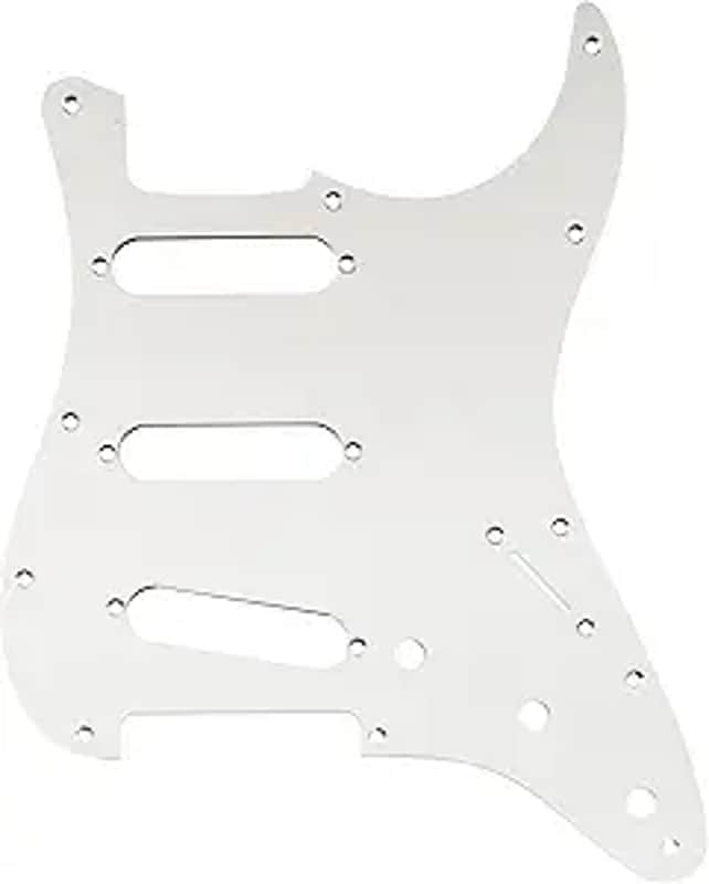 Ultra 11 Holes Anodized Aluminum SSS Strat Pickguard ST Guitar Pickguard for American/Mexican Fender Standard Strat Style Electric Guitar, Original Color image 1