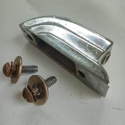 Leedy&Ludwig 1+Chrome Beavertail Bass/Floor Tom Drum Lug 40s-50s Flat-Head Screw image 2