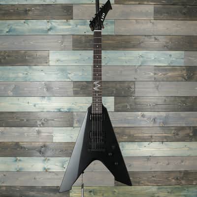 ESP LTD James Hetfield Signature Vulture Electric Guitar Satin Black image 2