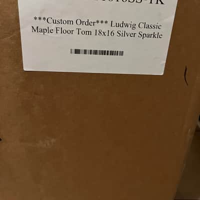 Ludwig LF868 Classic Maple 16x18" Floor Tom 1998 - Present - Silver Sparkle image 22