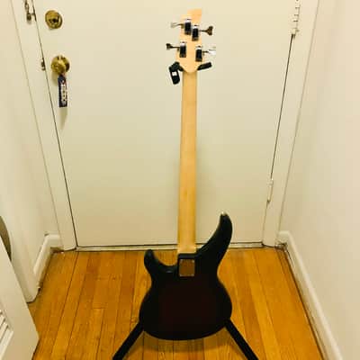 Upgraded Yamaha TRBX174 Sunburst modded 4 string EMG Hipshot fender pj 24 fret custom mod image 3