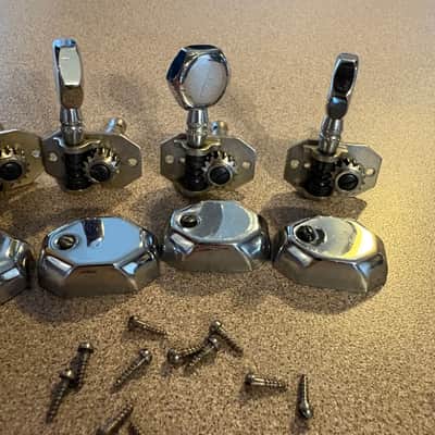 Van Ghent 6 in-line tuners 1960s - Chrome image 3
