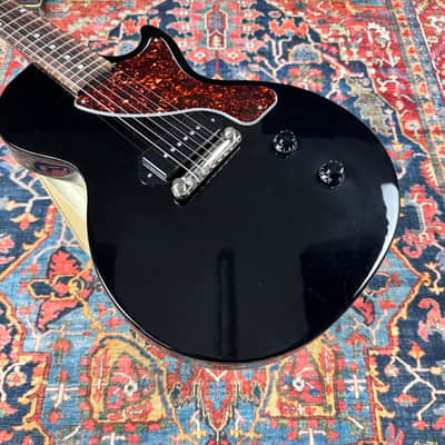 *6.87 lb* Les Paul Junior 2022 Ebony Dog Ear P90 image 5