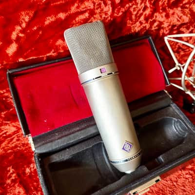 Neumann U87 c 1970 - Nickel original vintage Germany FET condenser microphone mic imagen 2