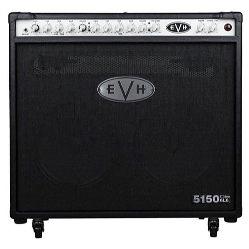 EVH 5150III 50 Watt 6L6 2x12 Guitar Combo Amplifier, Black image 1