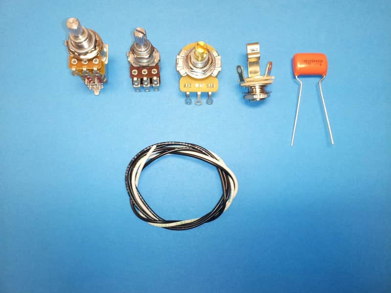 AM Guitar Works Jazz J Bass Wiring Kit with Blend & Series Parallel Push-Pull image 1