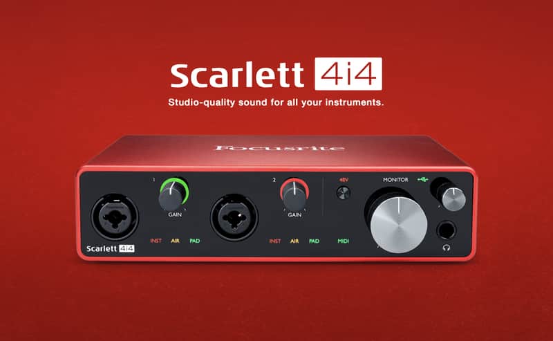 Focusrite Scarlett 4i4 3rd Gen USB Audio Interface image 1