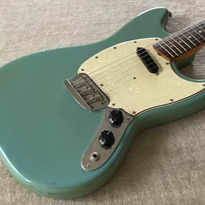 1966 USA Fender Musicmaster II Daphne Blue ES Stamped + OHSC Silver Case Beauty image 7