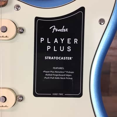 *Used* Fender Player Plus Stratocaster Opal Spark, Gig Bag, 614 image 5