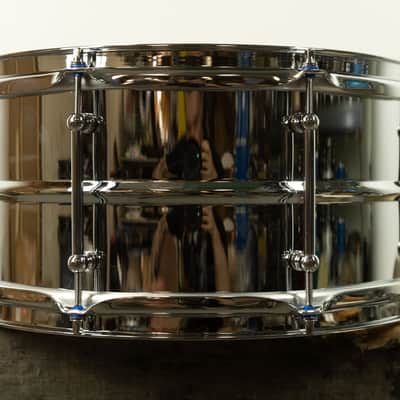 Standard Drum Co. 6.5x14 Regular Bead Chrome Over Brass Snare Drum image 5