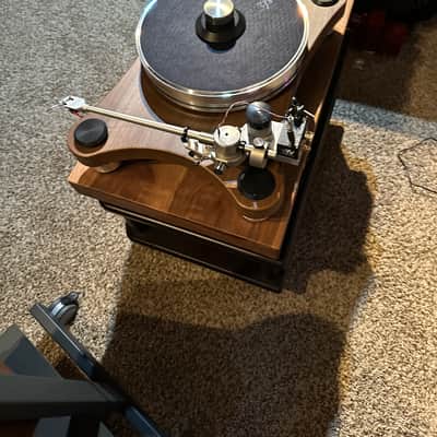 Custom made turntable isolation platform made with Solid walnut wood image 5