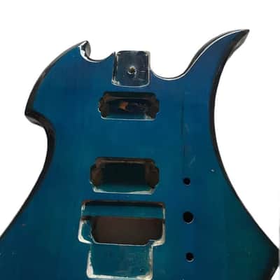 Transparent Blue Guitar Mockingbird Style Basswood Body image 5