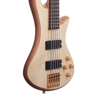 Schecter Stiletto Custom 5 String Bass Natural image 9
