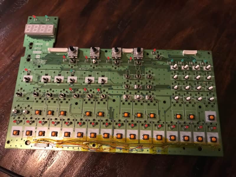 Yamaha RM1X Switch Assembly Control Panel Yamaha XU710 - Repaired image 1