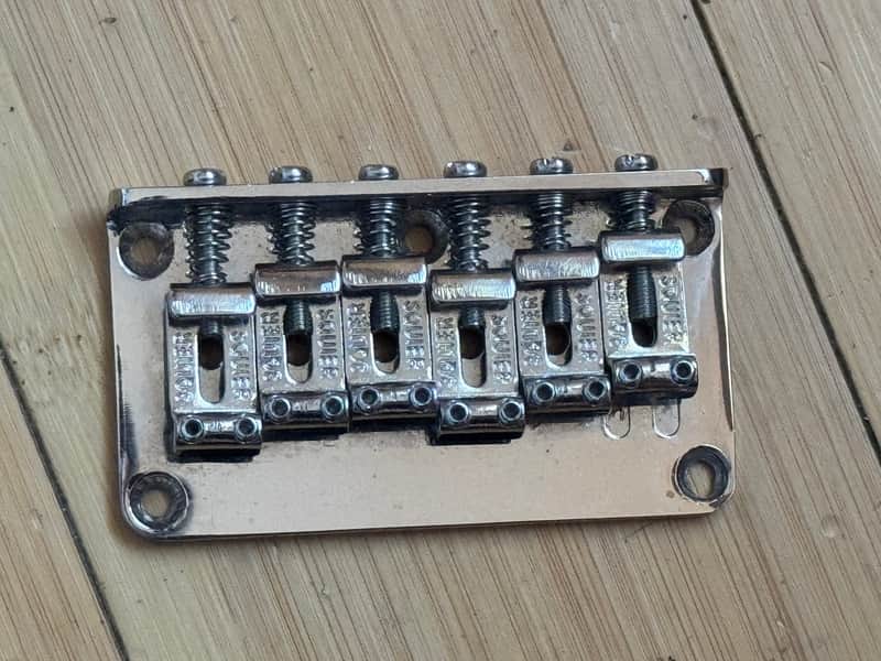 Squier Classic Vibe Strat/Telecaster 6 Saddle Hard Tail bridge 2019 - Chrome image 1