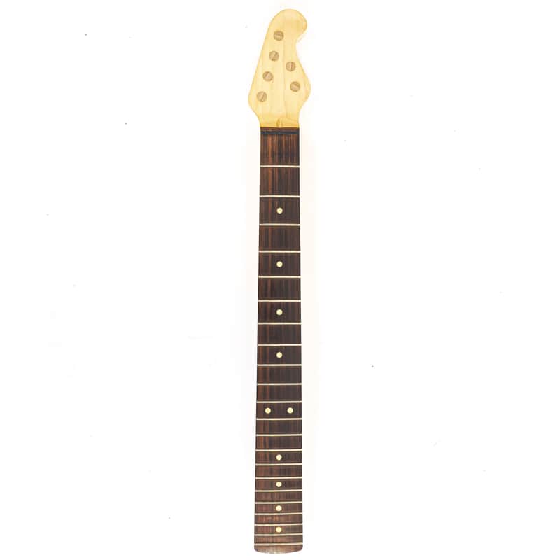 USA Custom Guitars Quartersawn Maple Neck w/ Dark Rosewood FB, Compound Radius, 4+2 Doweled Tuner Holes image 1