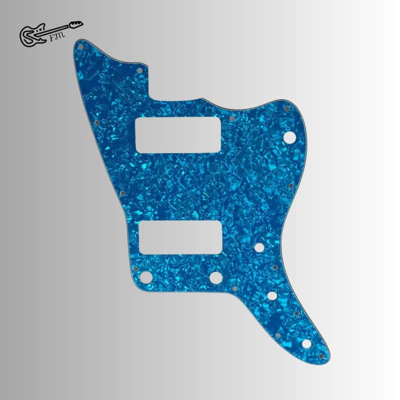 Blue Pearl Jazzmaster P90s Style Pickguard (Fits Fender USA-Mex)-Blue Pearl image 1