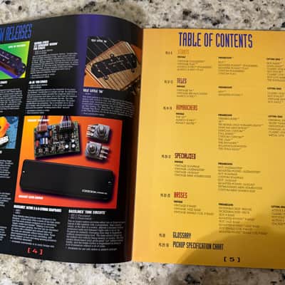 Seymour Duncan Pickup Catalog 1988 59 Alnico II Pearly Gates Staggered Flat Pro JB Trembucker quarter pound screamin demon invader Vintage 54 Broadcaster image 2