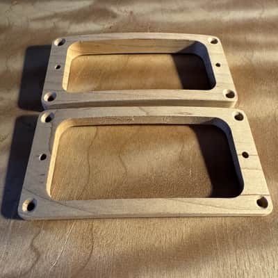 Guilford Rock Maple Pickup Ring Set - fits TV Jones pickups on Les Paul Standard USA guitar image 3