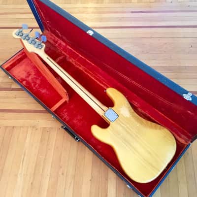 Fender Jazz/ precision bass 1971 Maple natural original vintage usa p/j emg image 7