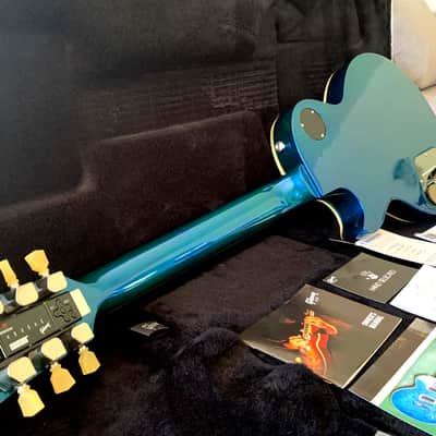 WOW! Rare Book Matched 2015 Gibson Les Paul Standard Premium Quilt Ocean Water Candy AAA Hand Selected Abalone Inlays VIDEO! image 13