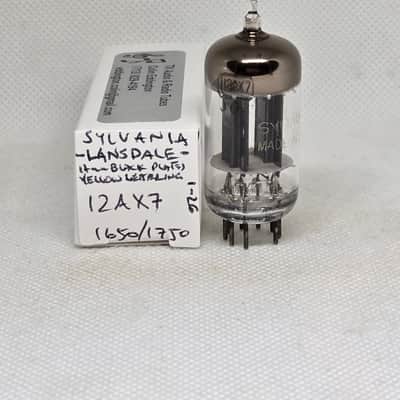 ***RARE*** Sylvania / Philco 12AX7 Long Black Plate Balanced (5.7%) Single Lansdale Factory NOS ECC83 12AX7A