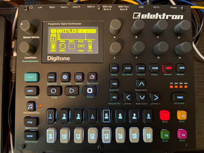 Elektron Digitone 8-Voice Digital Synthesizer 2017 - 2024 Black image 1