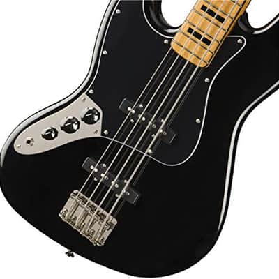Fender Squier Classic Vibe '70s Jazz Bass, Left Handed - Black image 3