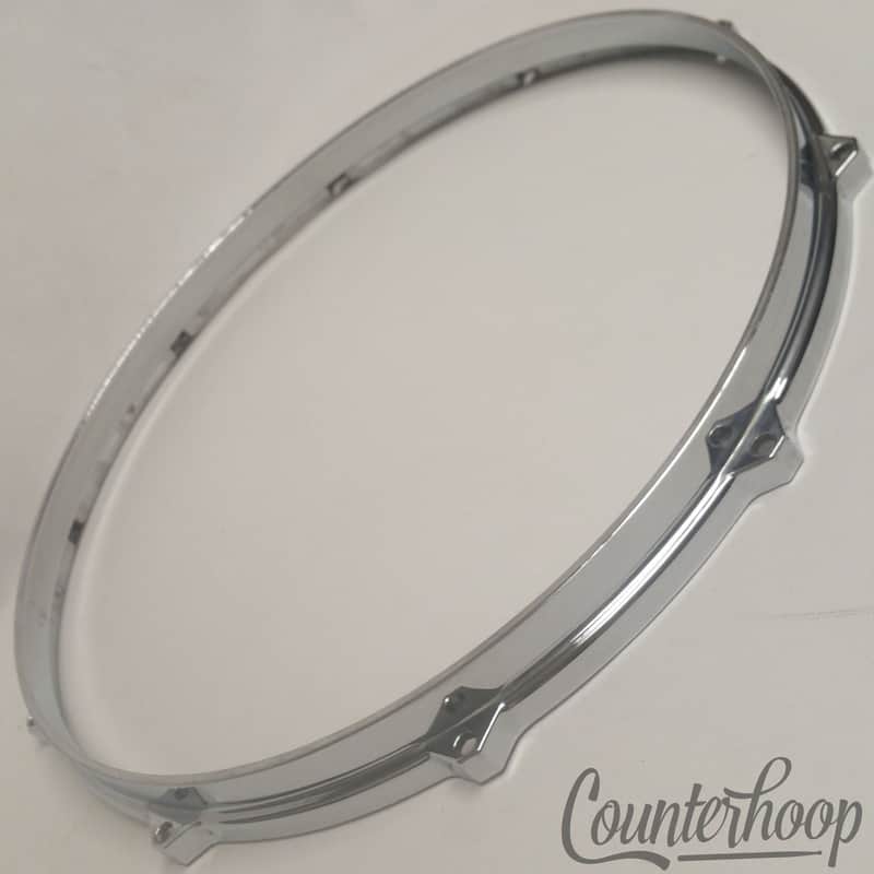 *Milestone 14" Die-Cast Snare/Tom Drum Rim 10Lug Batter Hoop Vintage 70s Tempus* image 1