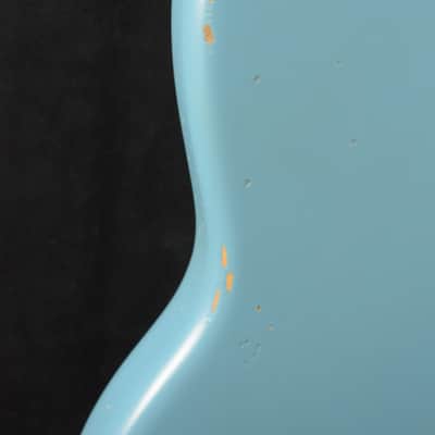 Fender JMJ Road Worn Mustang Bass Faded Daphne Blue Rosewood Fingerboard image 12