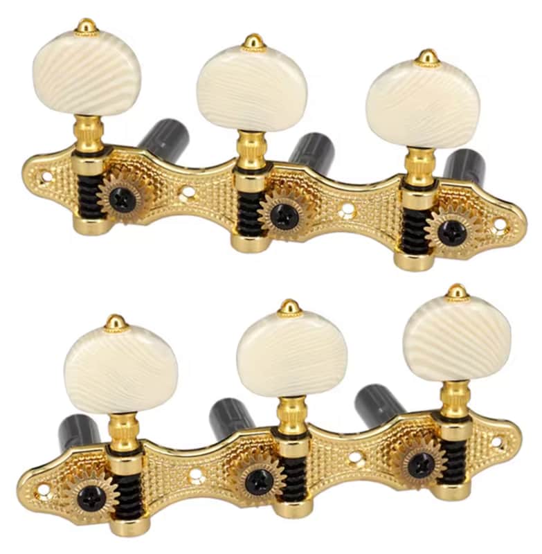 Tuning Machines for Classical Guitar 35mm Peg Spacing (Gold) image 1