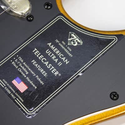 Fender 75th Anniversary American Ultra II Telecaster - Liquid Gold **Limited Edition** image 12