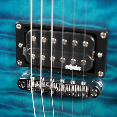 Schecter C-6 Plus - Ocean Blue Burst (443) image 9