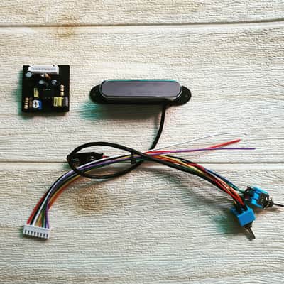 Veyz Sustainer Pickup System - Telecaster Neck Pickup Model | Flat Switches Black & Gold Finish | Not a Sustainiac Stealth Pro Nor Fernandes Sustainer  | image 1