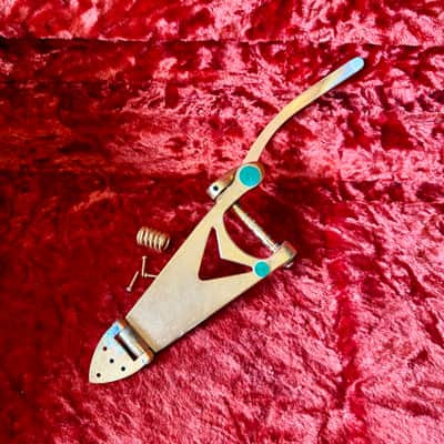 Gretsch Bigsby B6 vibrato tailpiece c 1965 - GOLD original vintage USA 6122 Chet Atkins country gentleman club Viking penguin Cadillac falcon image 2