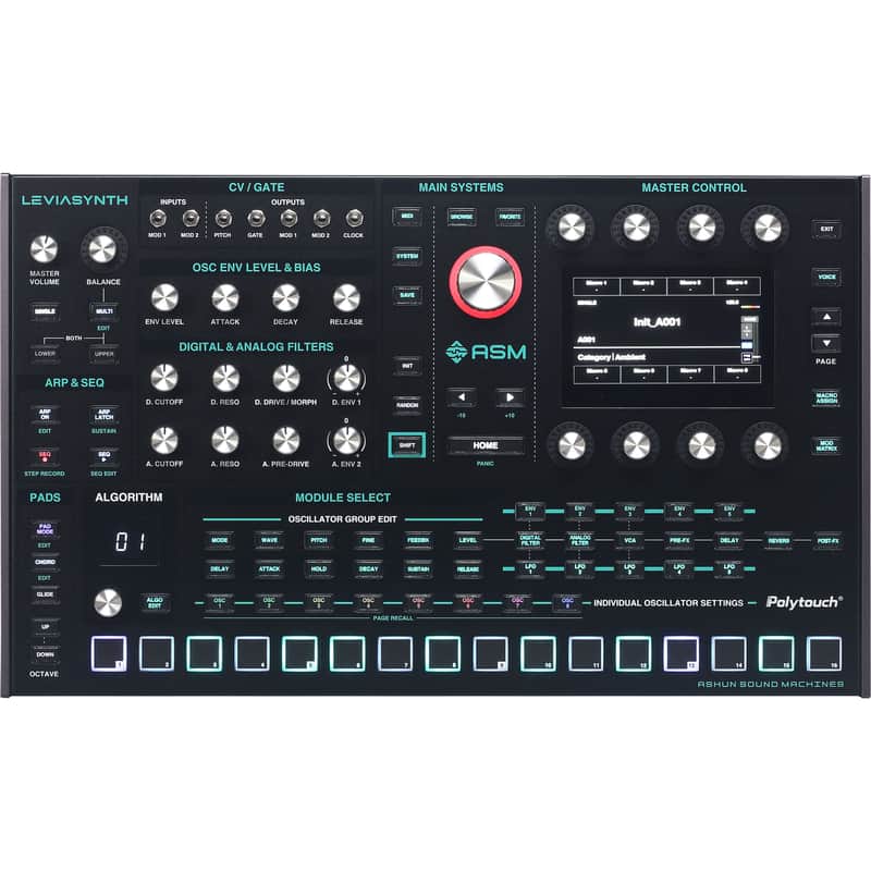 ASM Leviasynth Desktop 16-Voice Algorithmic Synthesizer image 1