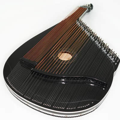 New Traditional Folk Ukrainian Bandura Chromatic String Musical Instrument Very Beautiful and Magnificent Sound! Black image 2