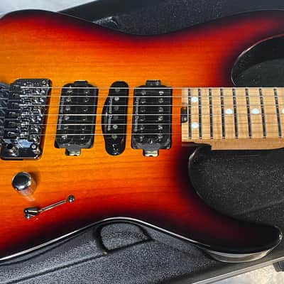 NEW ! Jackson Custom Shop Dinky HSH - Roasted Maple Neck & Fretboard - DK - 3-Tone Sunburst - Authorized Dealer - 7.5 lbs - G06672 image 4