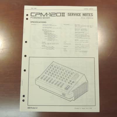 Roland CPM-120 II Service Notes [Three Wave Music] image 1