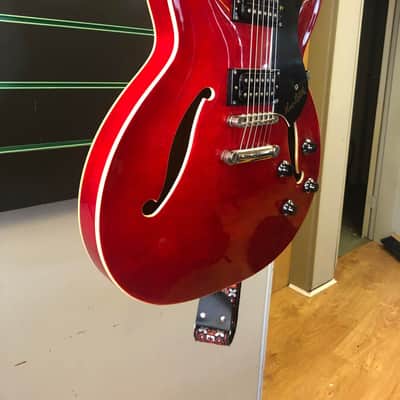 Hagstrom Viking II Ultralux Wild Cherry Transparent 2009 Semi Hollow Body Electric Guitar image 3