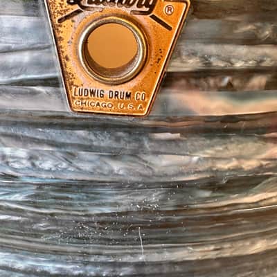 Ludwig Deluxe Club Date Drums 1963 - Blue Oyster Pearl image 13